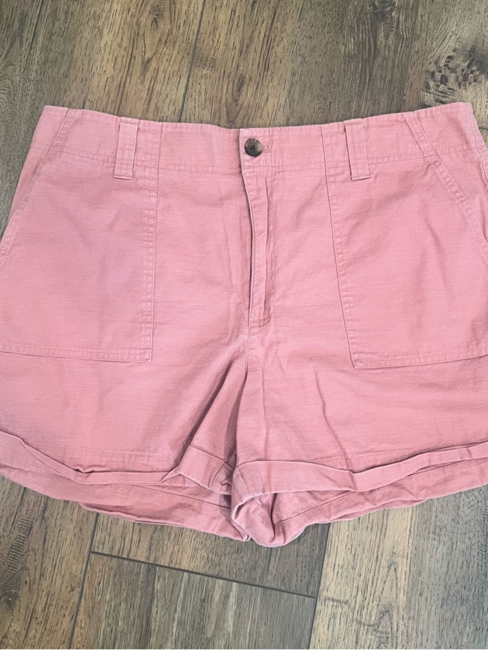 LOFT Salmon High-Waist Casual Shorts
